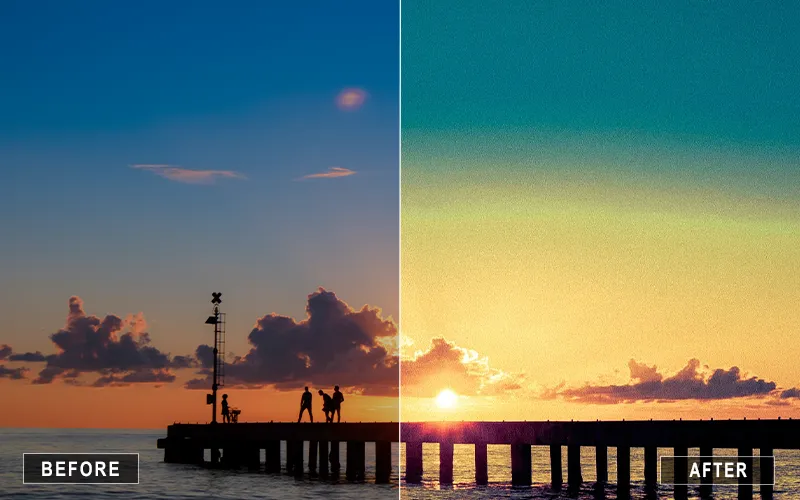 beach sunset mobile presets, Lightroom summer sunset, nature sunset presets