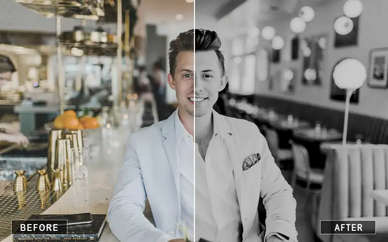 Black & White Lightroom presets preview