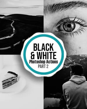 black and white Photoshop actions