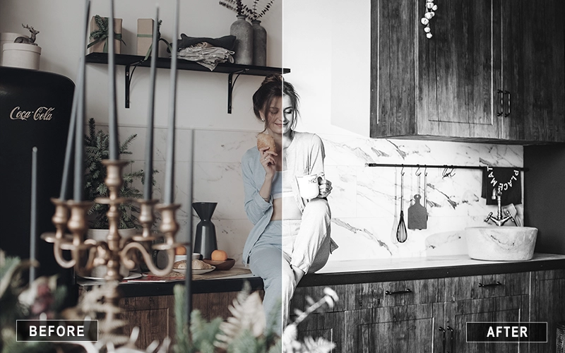 Black & White Luxury LR Presets, Dark Luxury presets for Lightroom