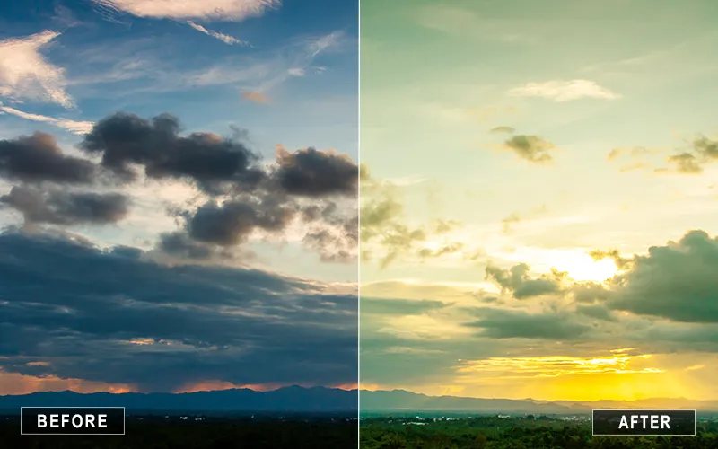 Sunny Summer Photoshop Actions, Bright Ray Sun Photoshop Action, Summer Photoshop Effects