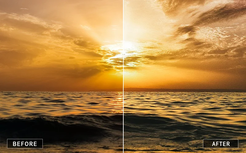 Sunset Bright lr Presets, vibrant sunset presets, cinematic sunset presets, dreamy light presets