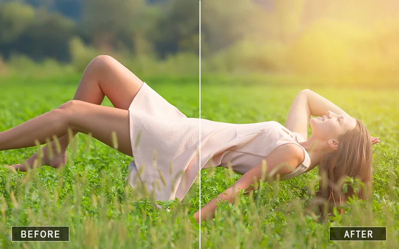 bright sunshine photoshop actions