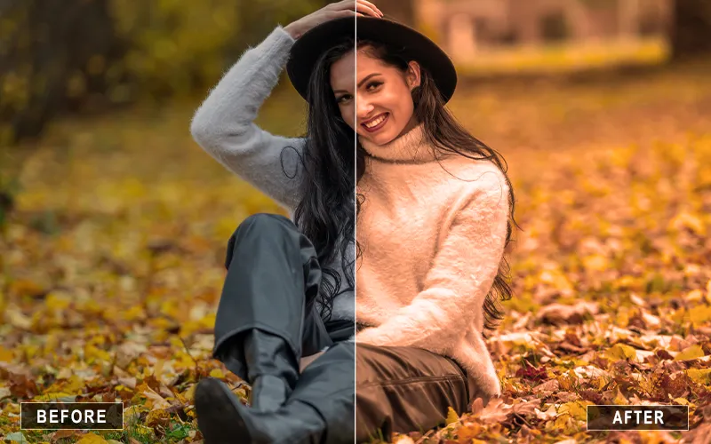 Brisk Fall Photoshop Action, Autumn PS Action