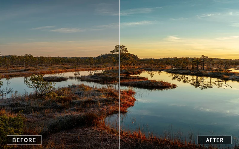 Calm Presets for beach, golden hour Lightroom presets, warm Lightroom presets