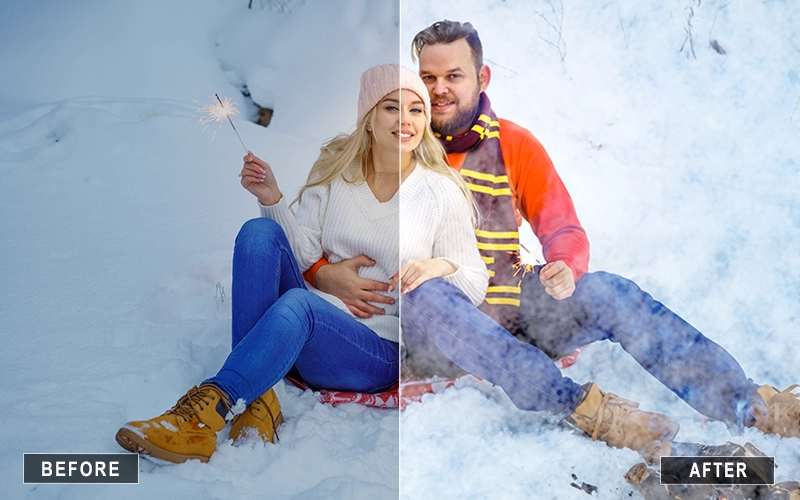 Chilly Snow photoshop actions