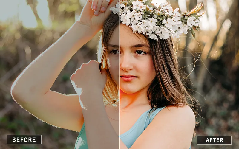 cinematic portrait lightroom presets, Lightroom beauty presets, color grading portrait presets