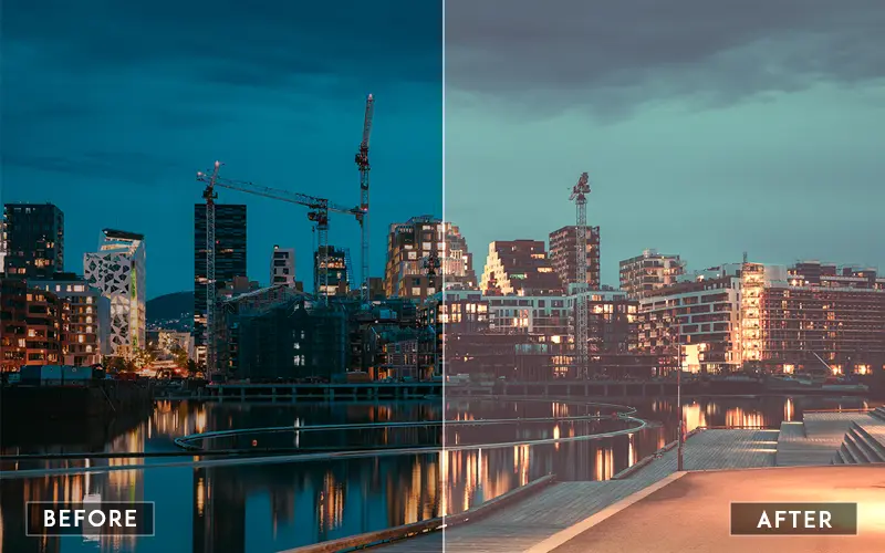 dark city preset luts, spooky city preset luts, cyberpunk city preset luts
