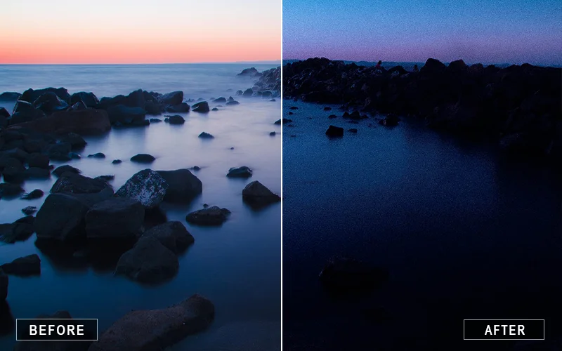 Cold sunset lr Preset, vibrant sunset presets, cinematic sunset presets, dreamy light presets