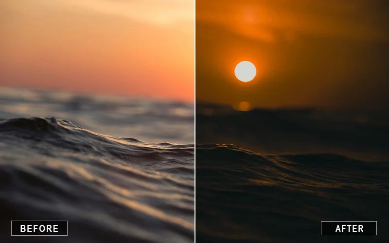 golden hour preset lightroom, golden tones Lightroom presets, pastel sunset presets, warm glow Lightroom presets