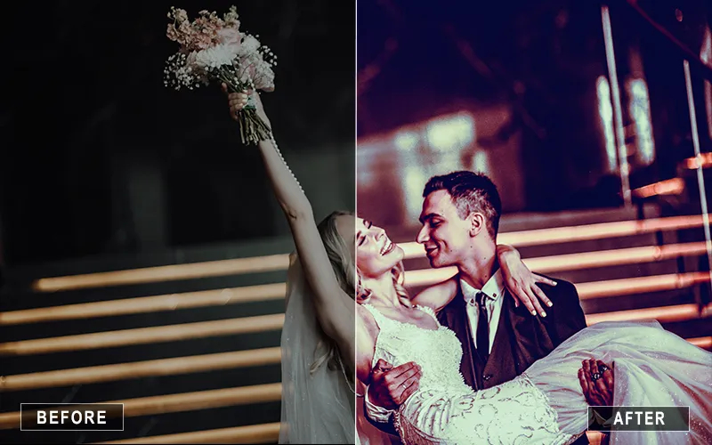contrast wedding lr presets, airy wedding presets