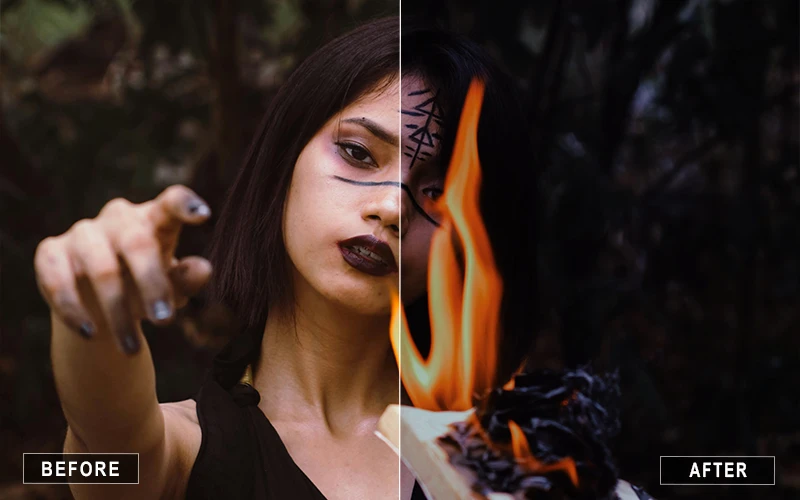 dark aesthetic photoshop actions, Nature dark photoshop actions, vintage dark photoshop actions, Instagram dark photoshop actions, dessert dark photoshop actions, dark moody presets for photoshop
