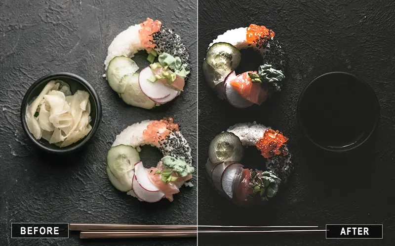 Dark food LUTs, Instagram Presets For Food, Dessert LUTs