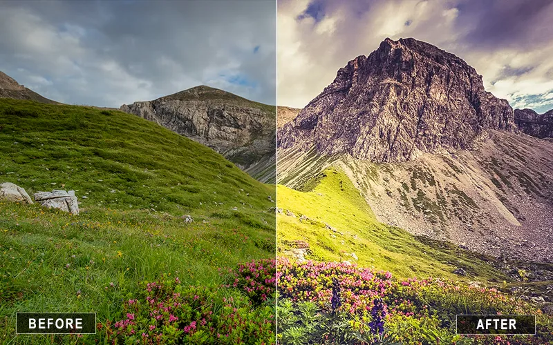 Dark Moody Presets for Lightroom Mobile, Moody color grading presets for lightroom