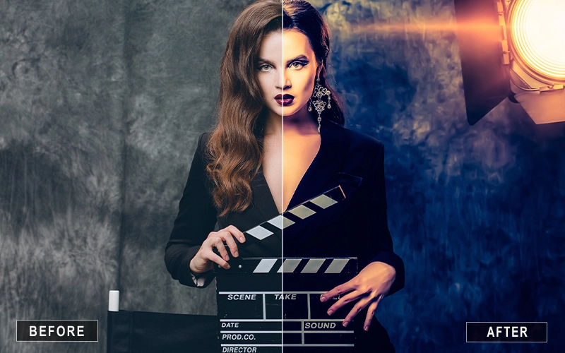 Dramatic Hollywood Lightroom Preset, dramatic sharpening presets for editing