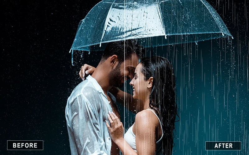 Dramatic Rain Overlays, Rain Overlays for Dramatic Edits