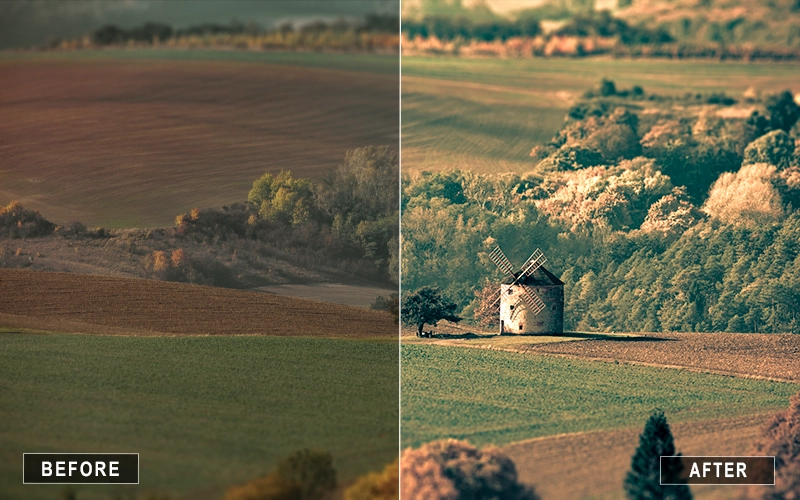 Dusty Landscape Lightroom Presets, Lightroom Presets for Mountains and landscapes