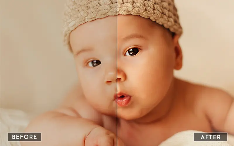Retouching Baby Photoshop Actions