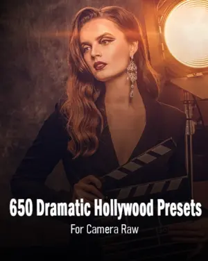 Dramatic Hollywood Presets for Cinematic Edits, Shooter Presets for Camera Raw, Premium Photography Addons