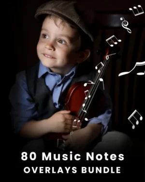 Music Notes Photoshop Overlays, Photography Add-ons, Photoshop Editing