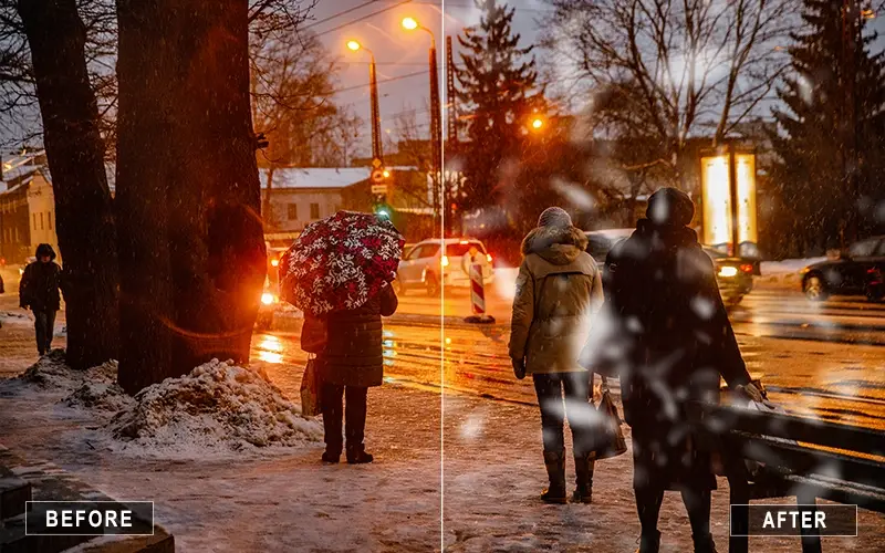 Flaky Snow Overlays, snow flake overlay for winter photos