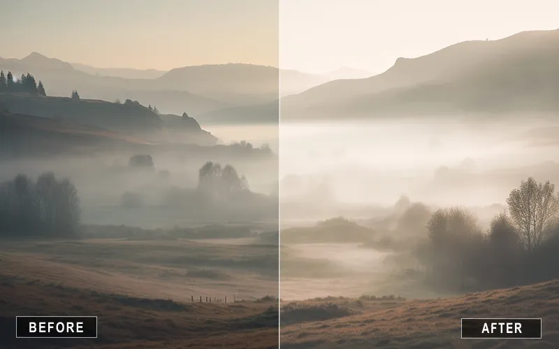 foggy nature preset Luts, nature luts