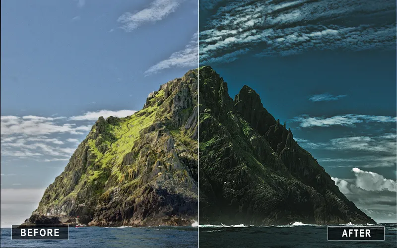 forest mountain lightroom presets, Lightroom presets for travel photography, Lightroom presets for mountain sunsets, cinematic mountain presets