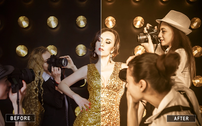 Glam Hollywood Lightroom Presets, Lightroom presets for cinematic edits