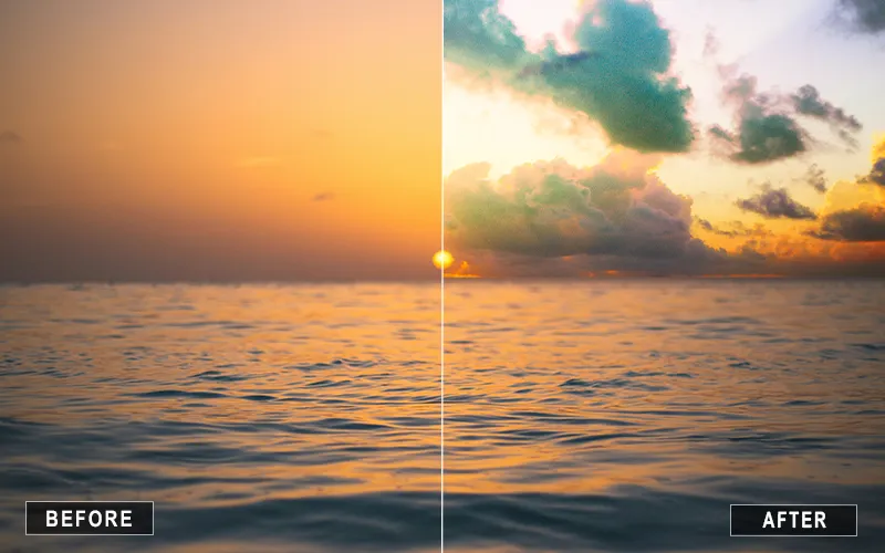 best sky overlay, best sky overlays, golden hour sky overlay