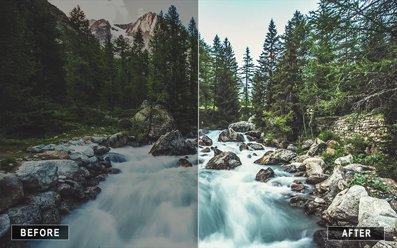 Green Preset Lightroom Mobile, Color grading presets for lightroom mobile