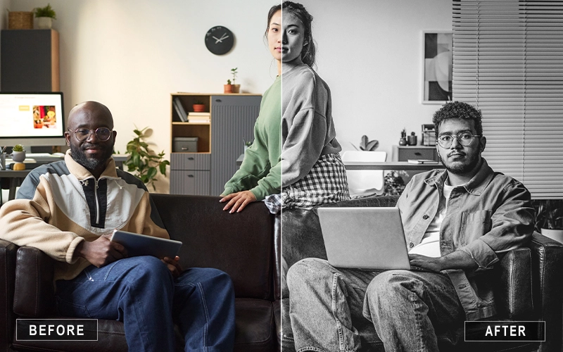 HDR Indoor Lightroom Presets, Black & White Lightroom presets for photos