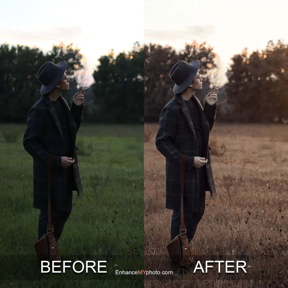 brown color effect