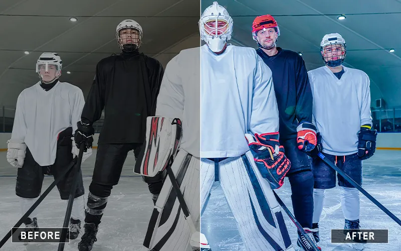 ice hockey camera raw presets, sports blog presets, sports magazine presets