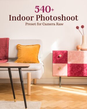 Indoor Photoshoot Presets For Camera Raw, premium photography addons