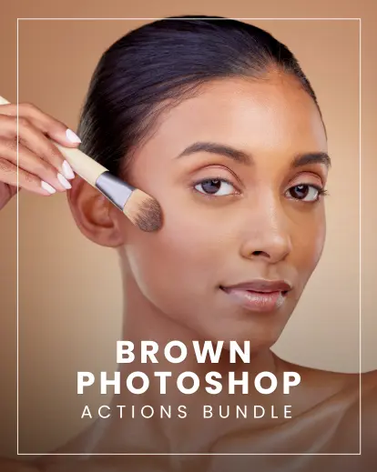 Brown Photoshop Actions Bundle , premium photography addons, Adobe Photoshop Actions
