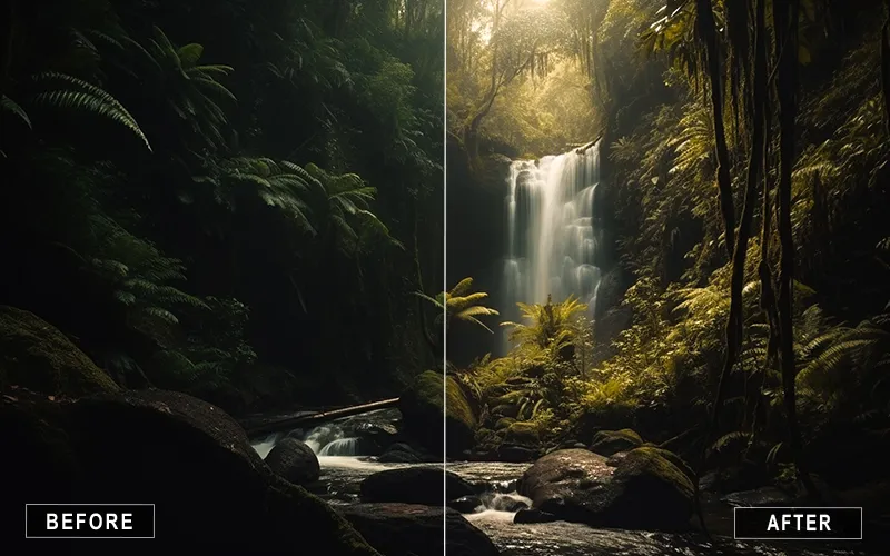jungle presets retro film, cinematic retro film presets