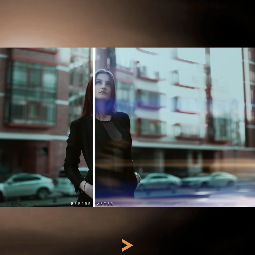 Blue Lens Flare Overlay