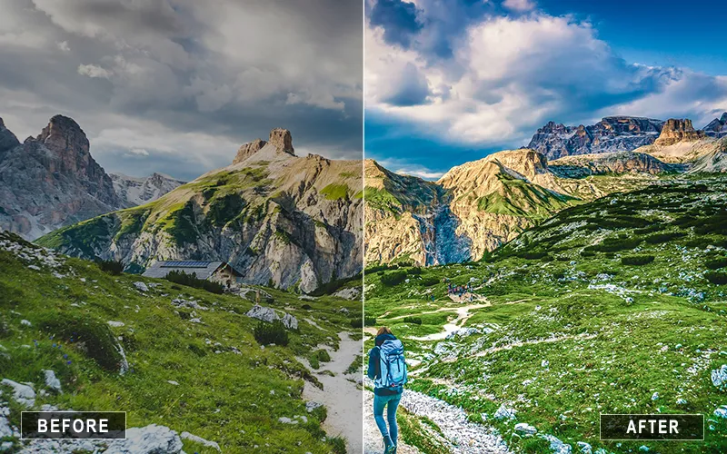 majestic mountain lr presets, Lightroom presets for rock formations, Lightroom presets for green landscapes, Lightroom presets for alpine photography