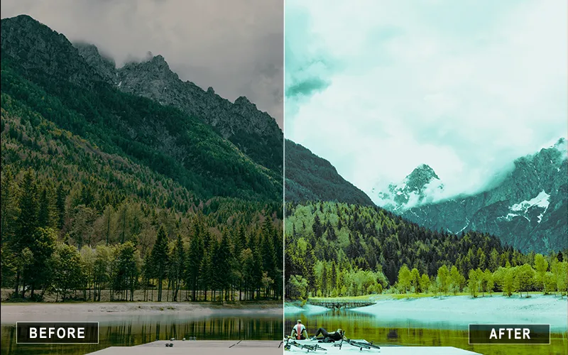 massive mountain lr presets, cool tone mountain presets, Lightroom presets for travel photography, Lightroom presets for mountain sunsets