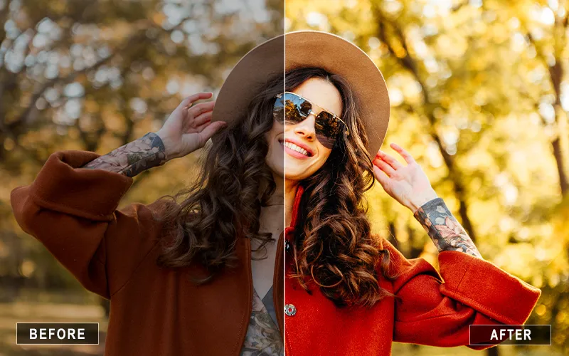 Matte Orange Lightroom Presets, best orange tone presets