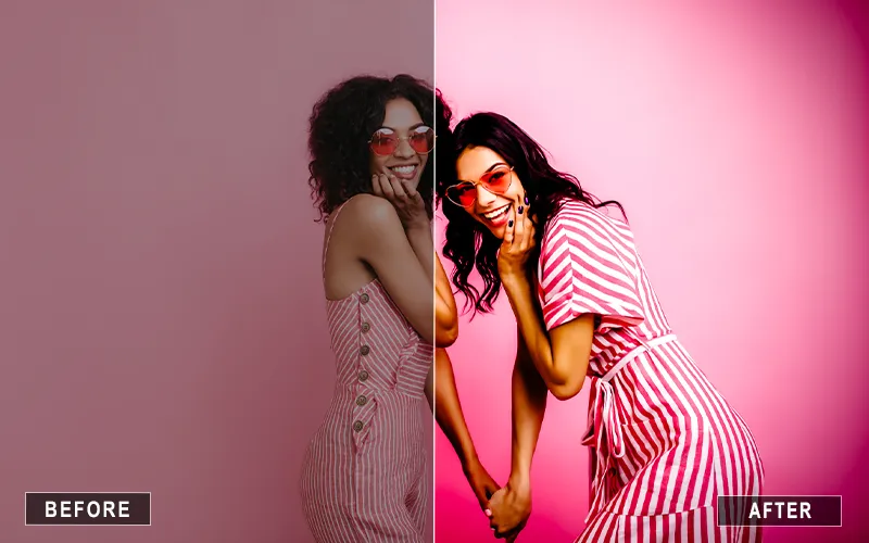 Matte Pink Lightroom Presets, Bright Pink Lightroom presets