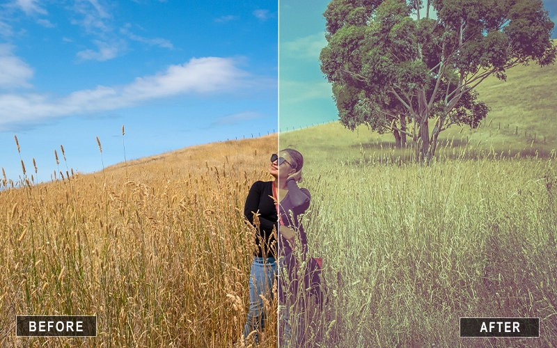 matte retro film lightroom presets, soft film presets, retro color presets, retro Lightroom LUTs