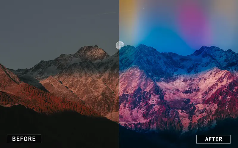 moonscape landscape lightroom presets