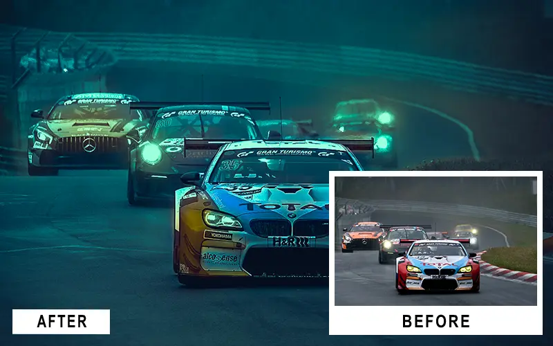 motorsport photography presets, athletic photo presets, sports photo editing presets