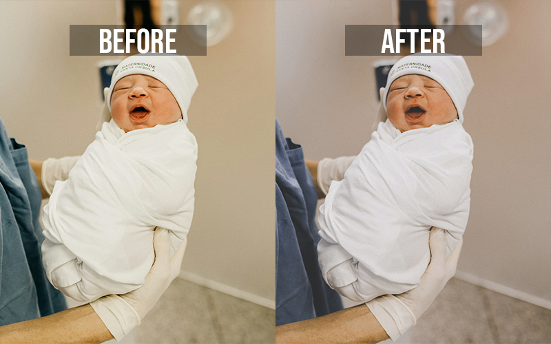Soft White Newborn Lightroom Mobile Presets
