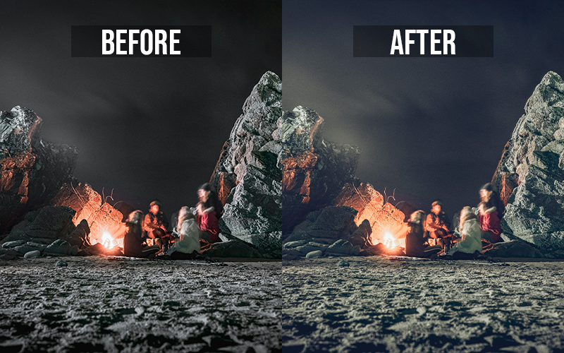 Film Lightroom Mobile Night Presets