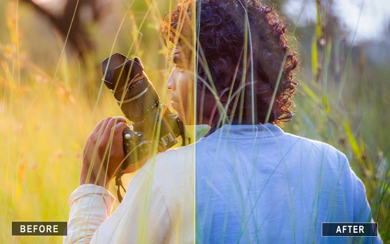 natural camera raw film presets, film-style photo edits, rich film tones, instant film presets