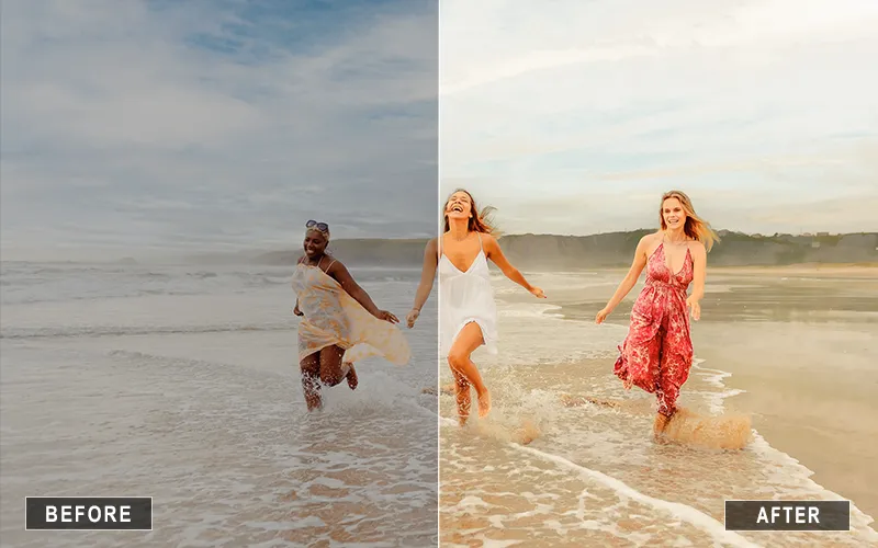Natural Fine Art Lightroom Presets, beach presets for girls