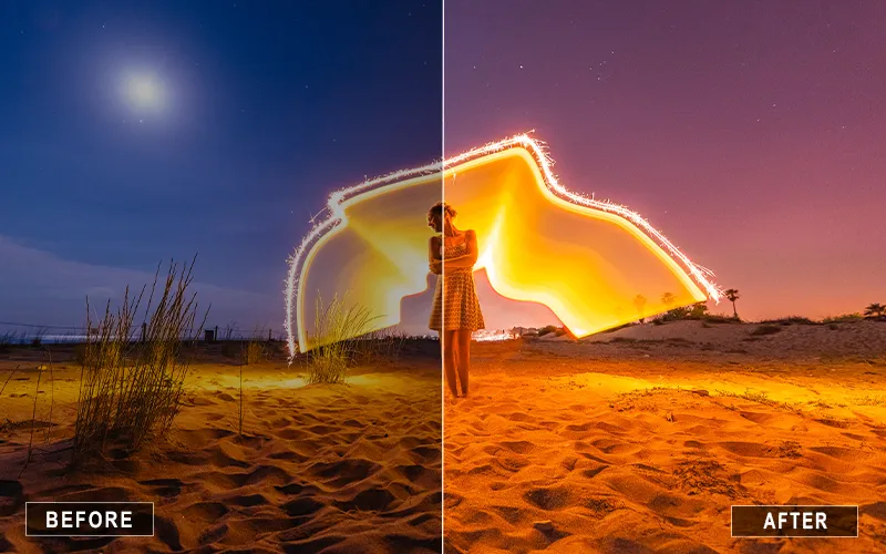 Night Light Lightroom Presets, Long exposure photography