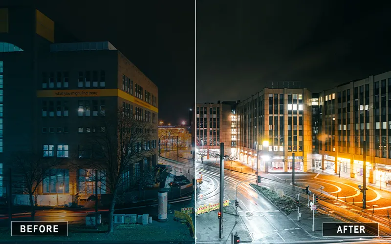 night photo editing presets, night photo editing, long exposure presets